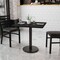 Emma and Oliver 30" Square Laminate Table Top with 18" Round Table Height Base